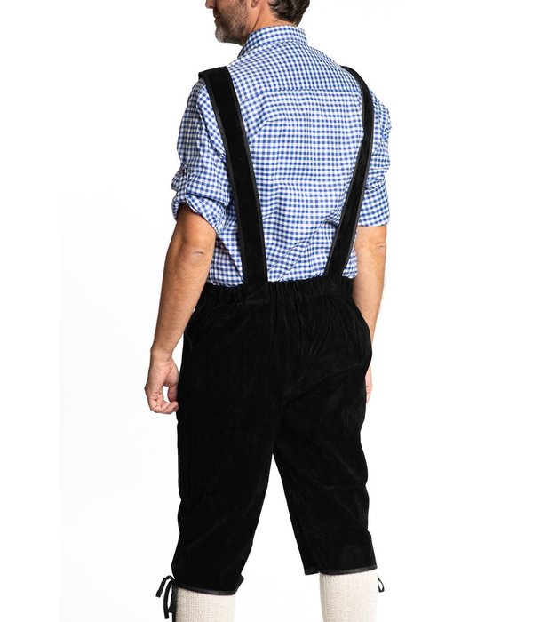 Lederhose lang zwart Karl