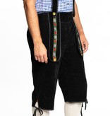 Lederhose lang zwart Karl