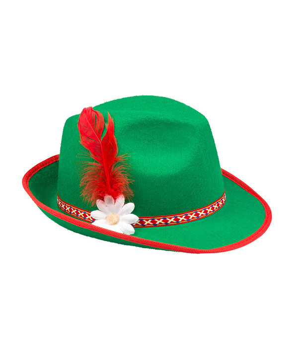 Hoed Tirol Traditioneel Bloem