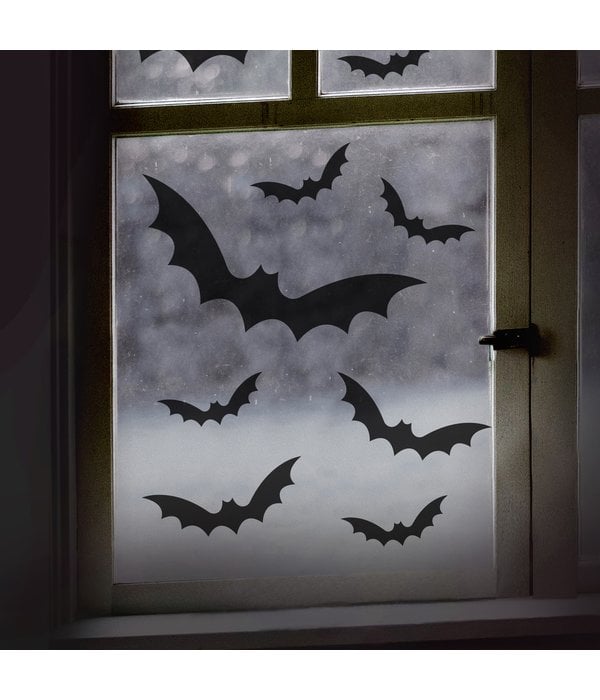 Vleermuis Halloween Raamstickers (11st)