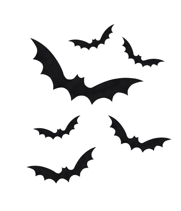 Vleermuis Halloween Raamstickers (11st)