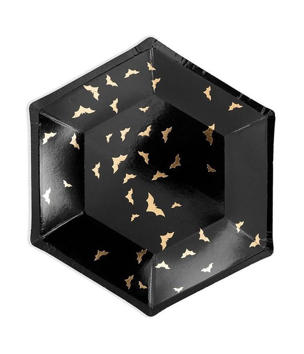 Trick Or Treat Halloween Vleermuis Bordjes (6st)