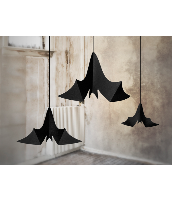 Hangdecoratie Vleermuizen (3st)