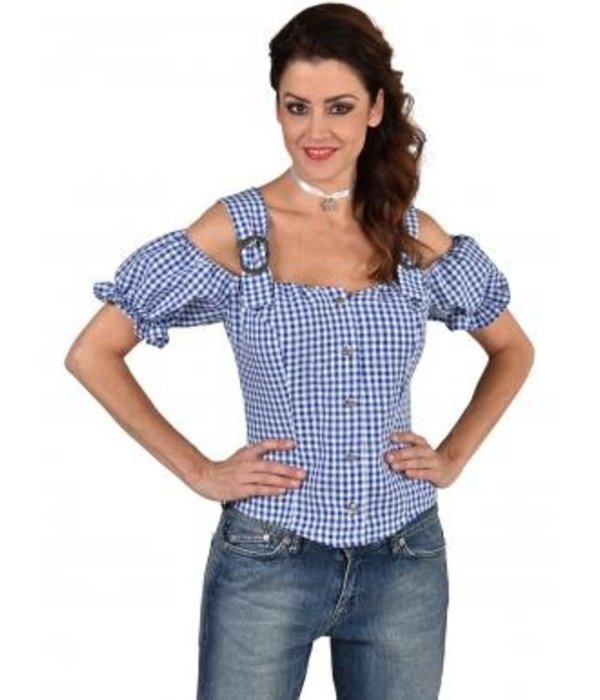 Tirools Blousje Brabants Bont Blauw