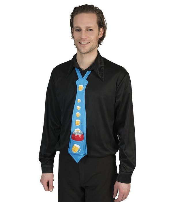 Stropdas met blikjeshouder