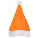 Kerstmuts oranje pluche