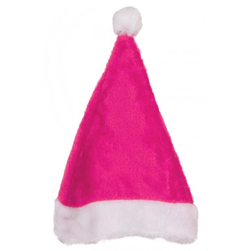 Kerstmuts Roze pluche