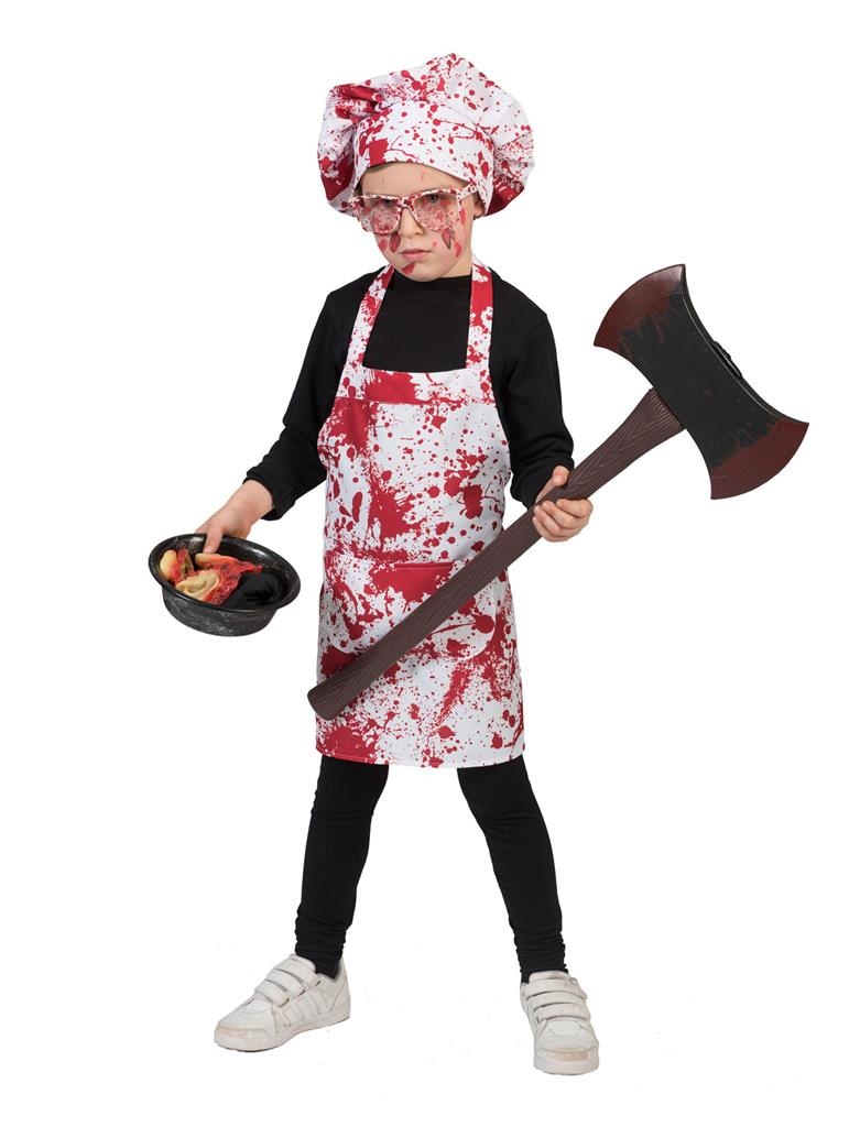 Horror Slagersoutfit kind Halloween afbeelding