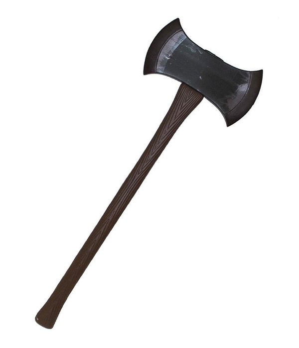Dubbelzijdige Bijl Bruin 74cm