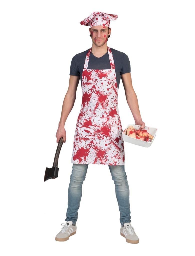 Horror Slagersoutfit Volwassen Halloween afbeelding