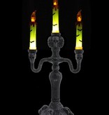 Kandelaar 3 kaarsen horror met licht