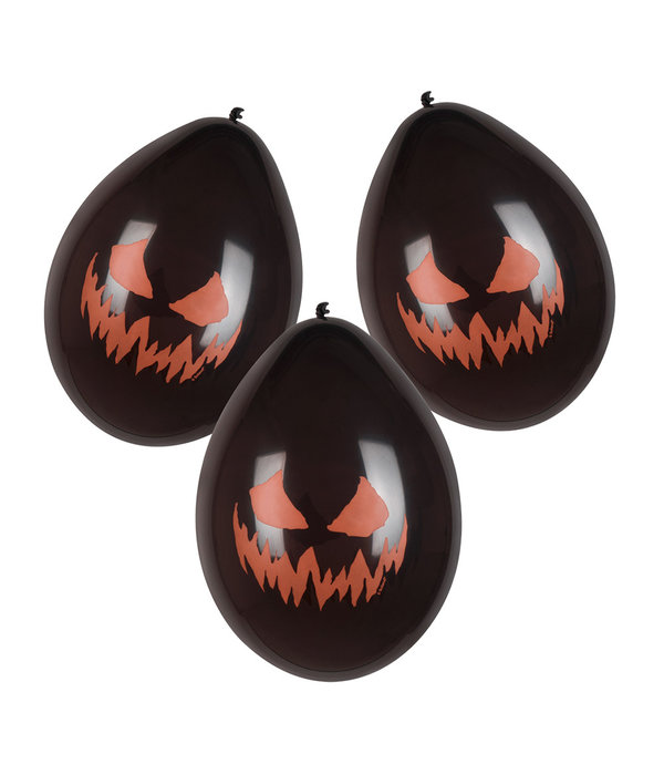 Ballonnen Halloween Creepy Pumpkin (6st)