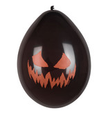 Ballonnen Halloween Creepy Pumpkin (6st)