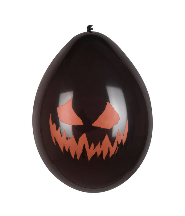 Ballonnen Halloween Creepy Pumpkin (6st)
