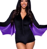 Batwoman Vleermuis pakje Velvet Zwart/Paars