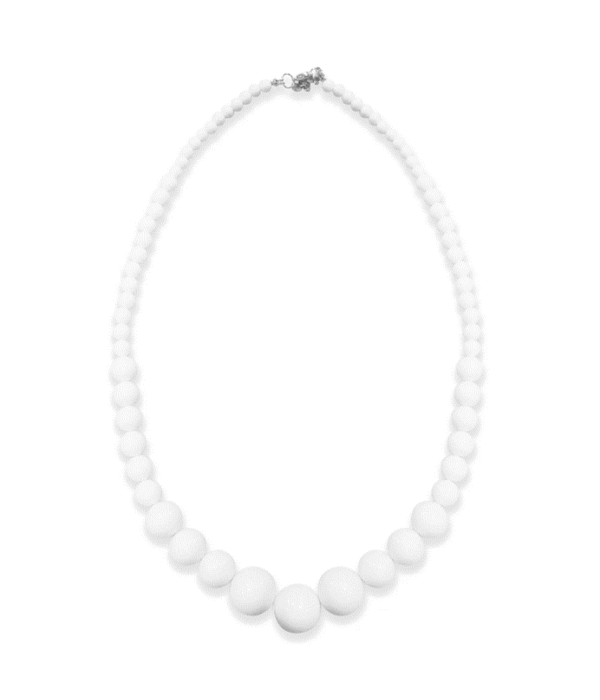 Parelketting wit