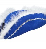 Hoed dansmarietje blauw volwassenen