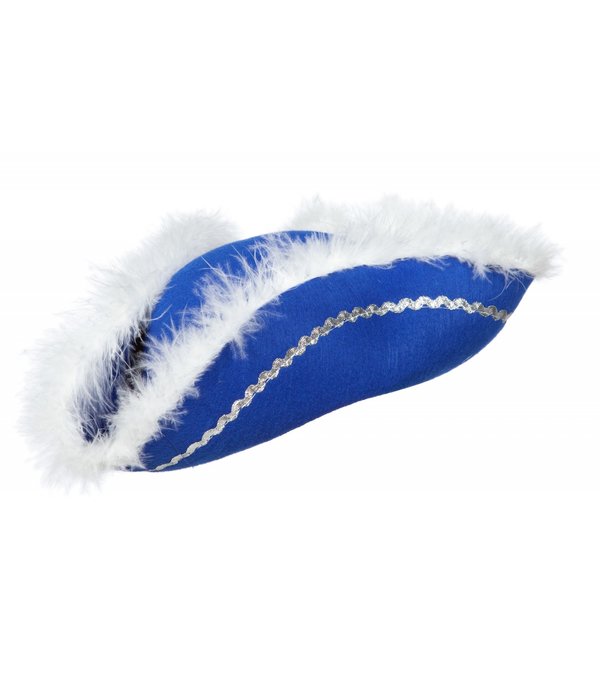 Hoed dansmarietje blauw volwassenen