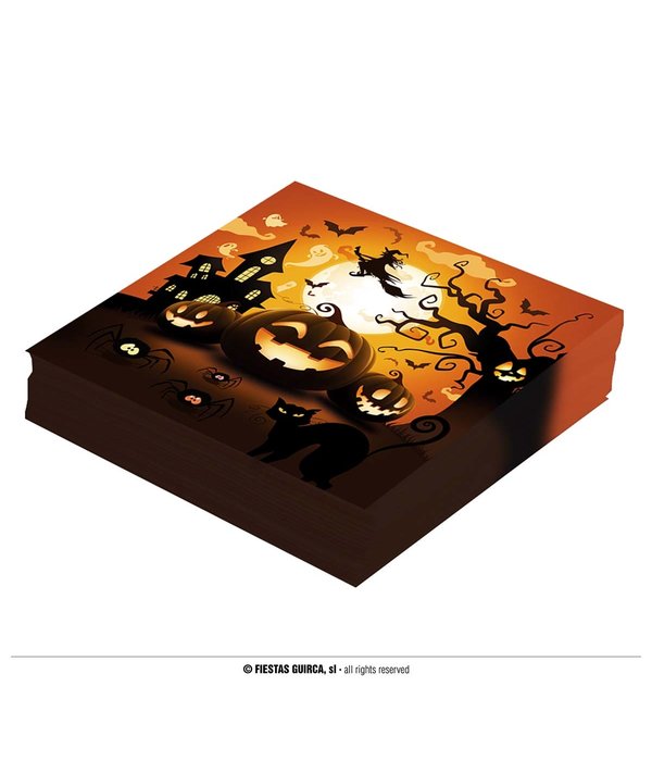 Halloween Servetten Volle Maan (12st)