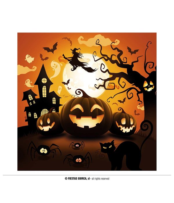 Halloween Servetten Volle Maan (12st)