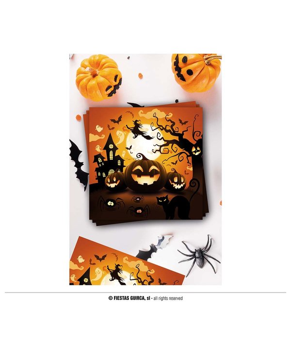 Halloween Servetten Volle Maan (12st)