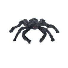 Halloween Spin Harig Zwart 50cm