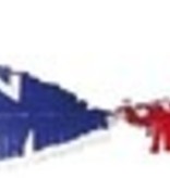 Rood Wit Blauw Crepe Papier Slinger 24 meter