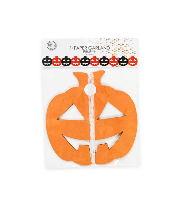 Slinger pompoen oranje/zwart