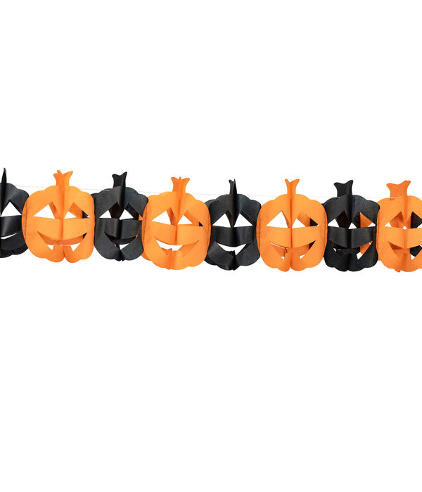 Slinger pompoen oranje/zwart