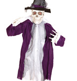 Skelet ronddraaiend met licht en geluid