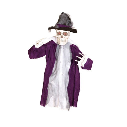 Skelet ronddraaiend met licht en geluid