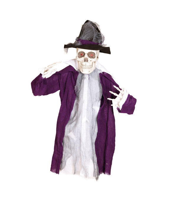 Skelet ronddraaiend met licht en geluid