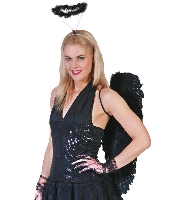 Vleugels Zwart Darkness (70x65cm)