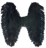 Vleugels Zwart Darkness (70x65cm)