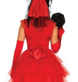 Kever Bruid Halloween Kostuum Rood