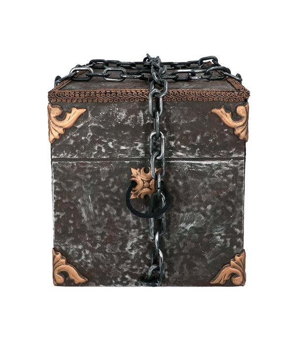 Piratenkist Halloween Doodskop (geluid/beweging/licht)