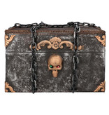 Piratenkist Halloween Doodskop (geluid/beweging/licht)