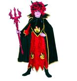 Traditionele Duivel Gewaad Met Cape Kind