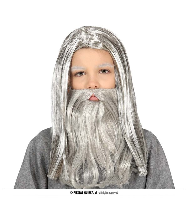 Grijze Pruik En Baard Kinderen