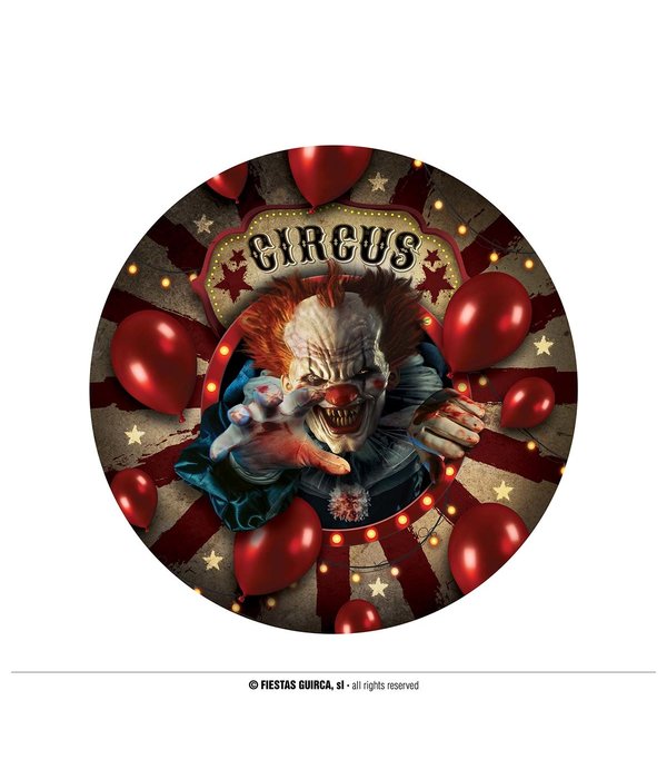 Bordjes Halloween Circus Horror Clown (6st)