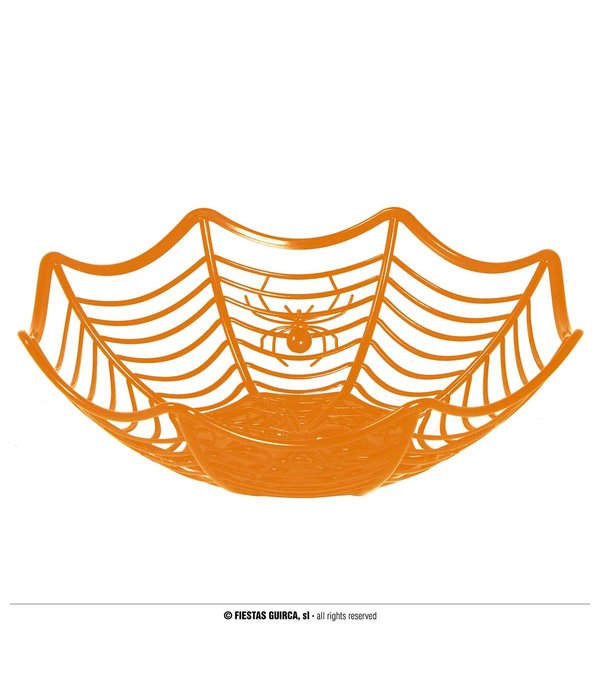 Spinnenweb Bakje Halloween Oranje