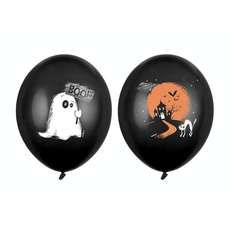 Halloween Ballonnen Spook Zwart (6st)