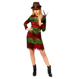 Halloween Kostuum Freddy Krueger Dames Officieel