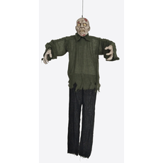 Bewegende Opgehangen Zombie Decoratie (65cm)