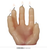 Bloedende Hand Kaars Horror (14cm)