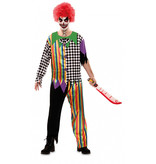 Killer Clown Kostuum Regenboog Man