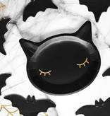Bordjes Kat Zwart (6st)