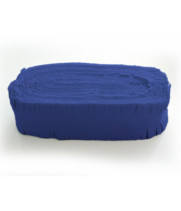 Marine Blauwe Crêpepapier slinger (24m)