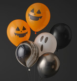 Ballonnen Halloween Pumpkin Night (6st)