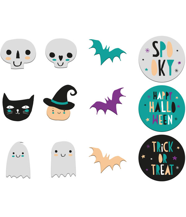 Raamstickers Happy Halloween (12st)